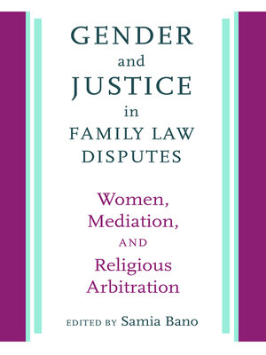 cover image of Gender and Justice in Family Law Disputes